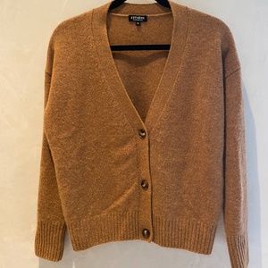 Estheme Cashmere Cardigan Sweater in Camel NWOT Size S